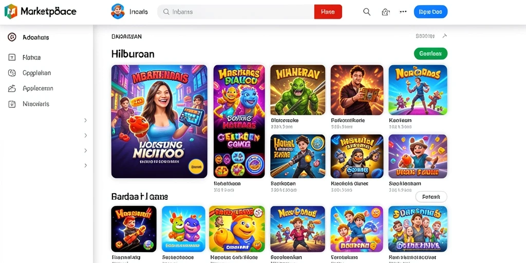 Tampilan utama yang menarik dan interaktif.
