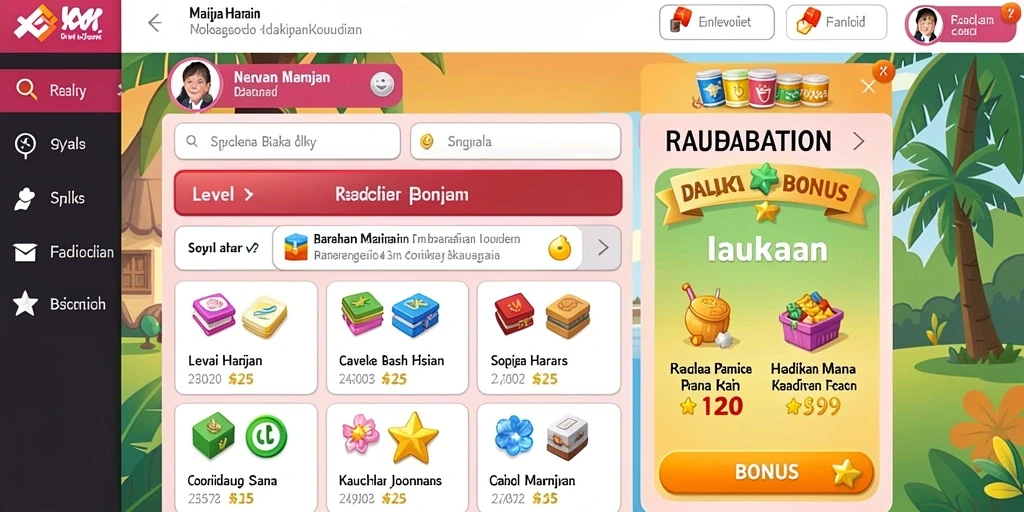 Tampilan grafis yang memukau dalam permainan.